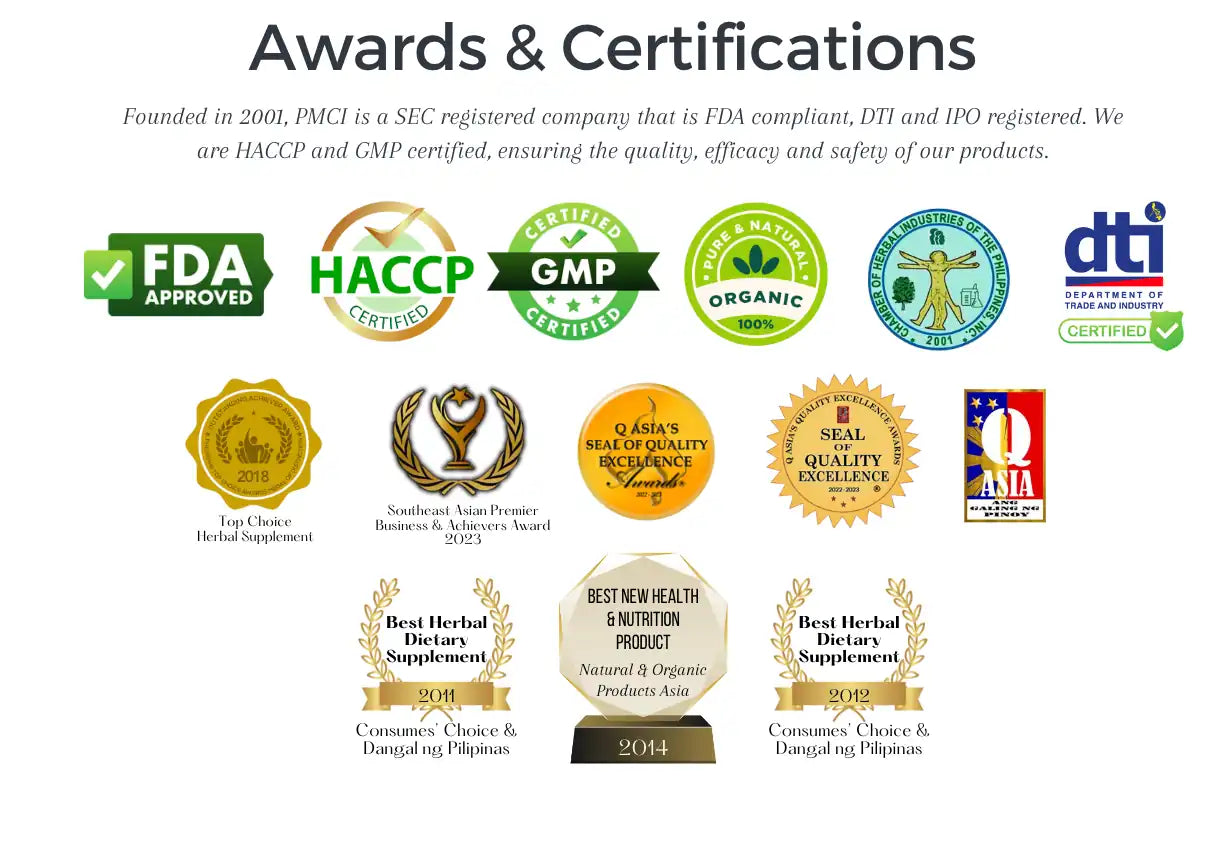 PhilNONI product awards and certifications Philippines